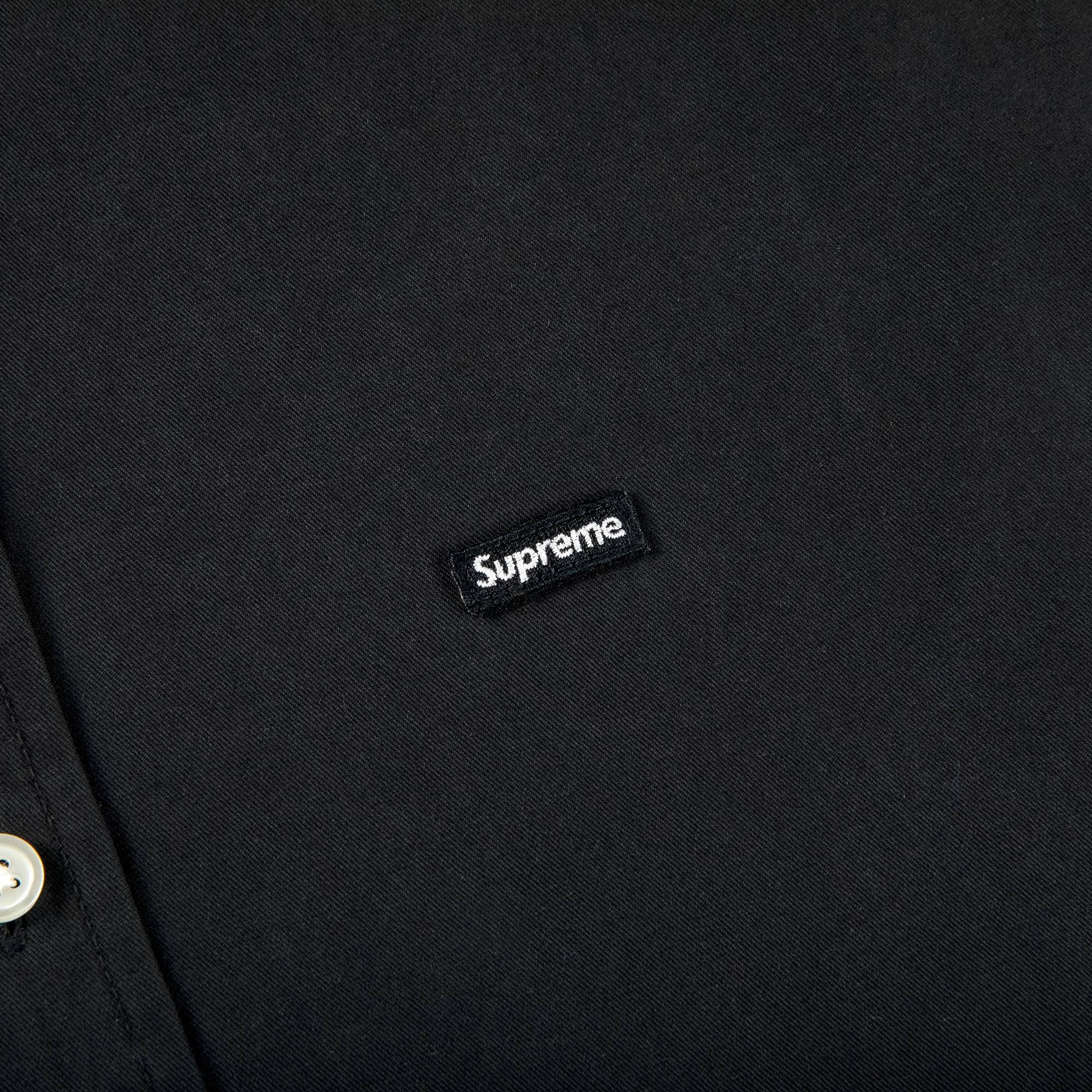 Supreme Small Box Twill Shirt 'Black' - 2