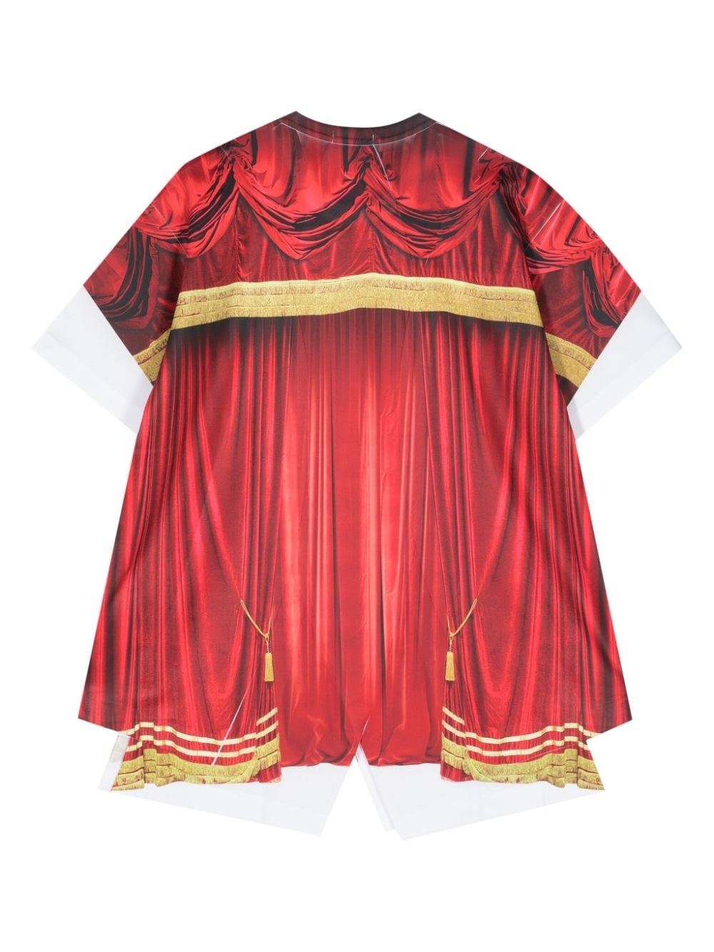 Curtain-print crew-neck T-shirt - 2