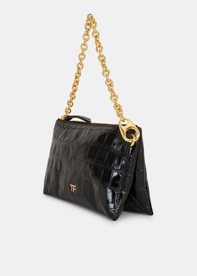 TOM FORD Black Chain Link Clutch Bag outlook