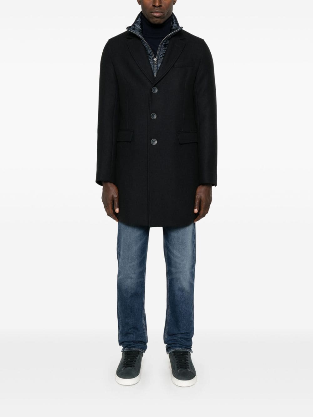 layered coat - 2
