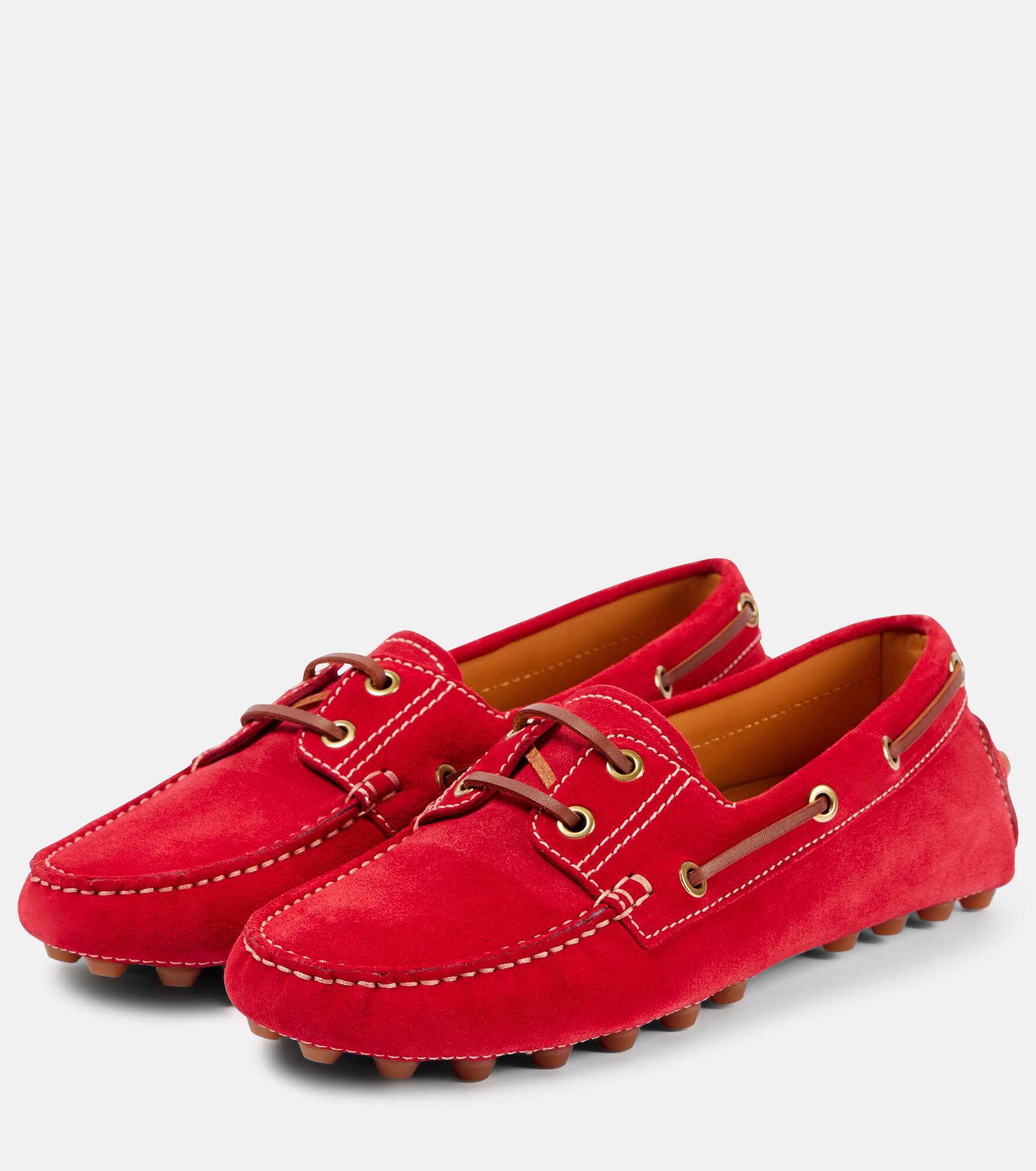 Gommino Bubble suede boat shoes - 4