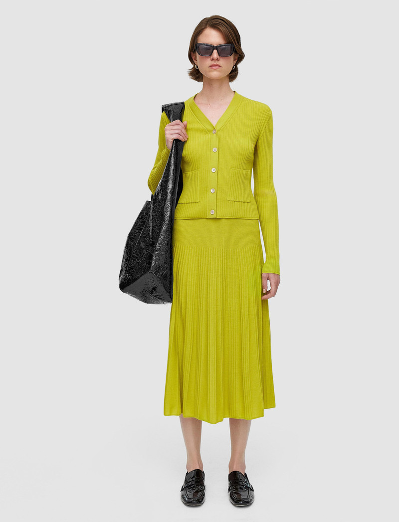 JOSEPH Merino Rib Skirt outlook