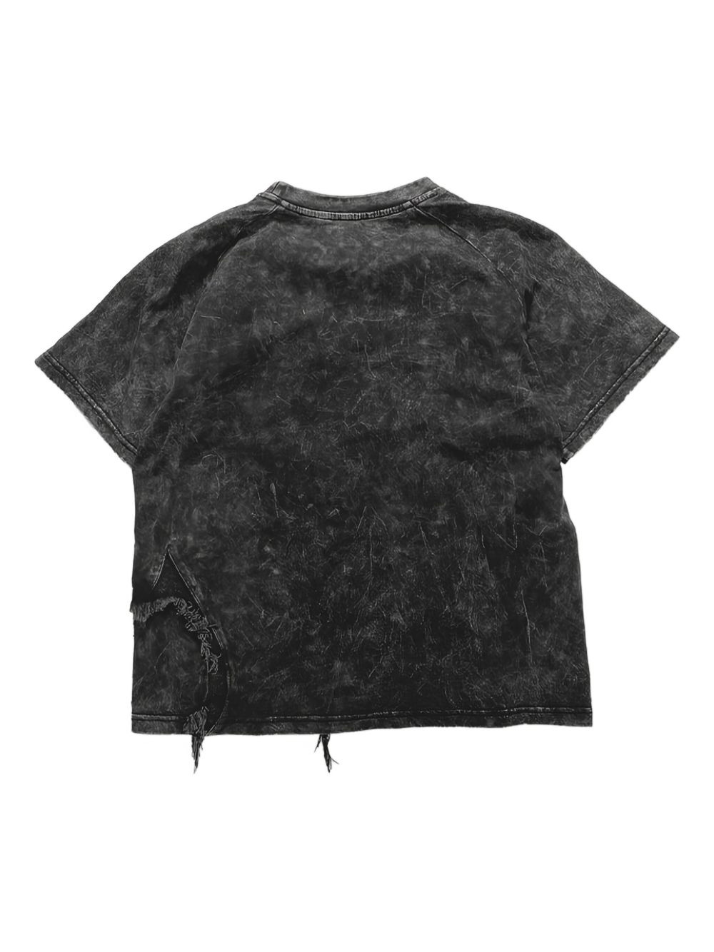 frayed-detail raglan T-shirt - 2