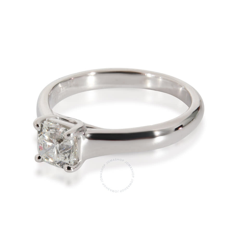 Pre-Owned Tiffany & Co. Lucida Diamond Engagement Ring in Platinum G VVS2 0.63 CTW - 3