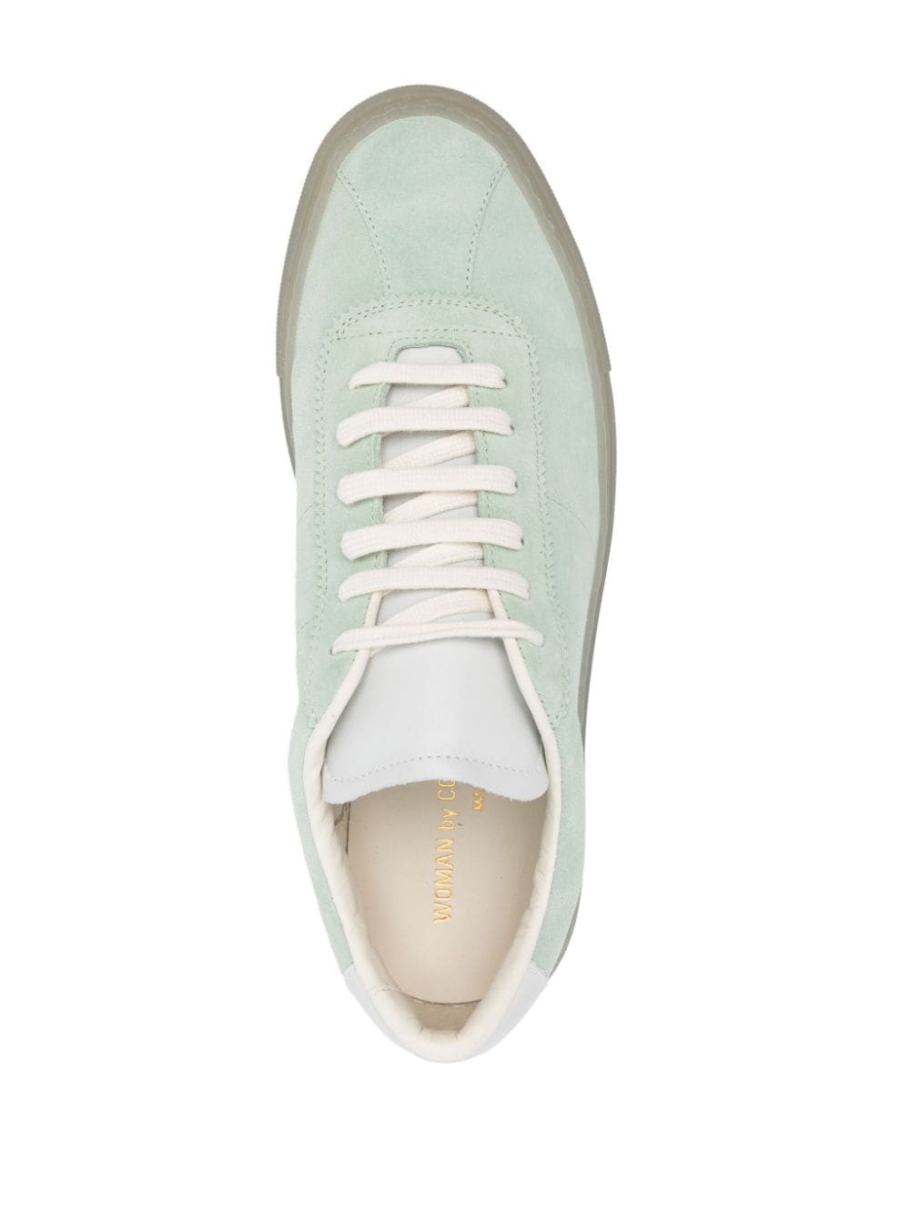 lace-up suede sneakers - 4