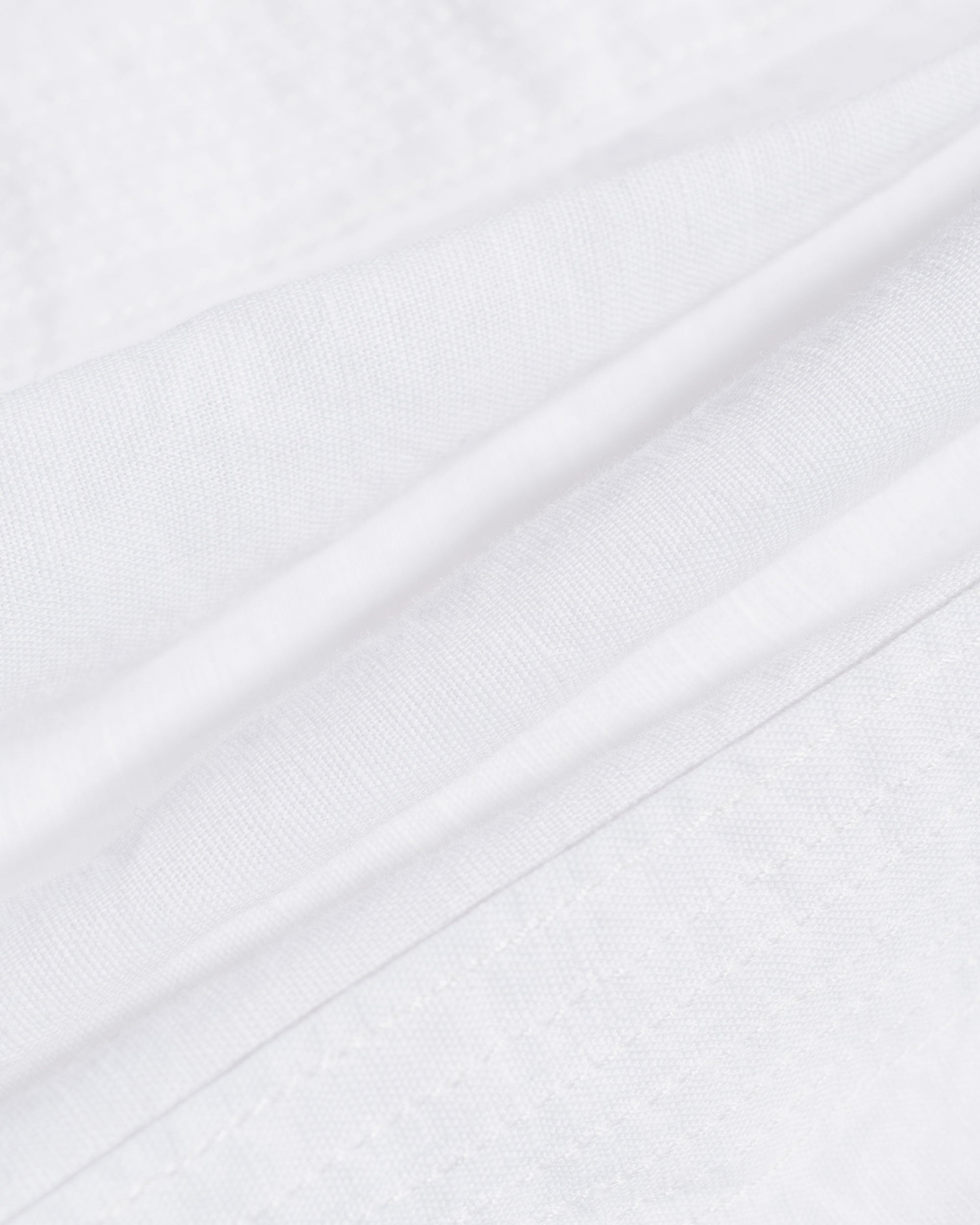 Guayabera Shirt White Handkerchief Linen - 6