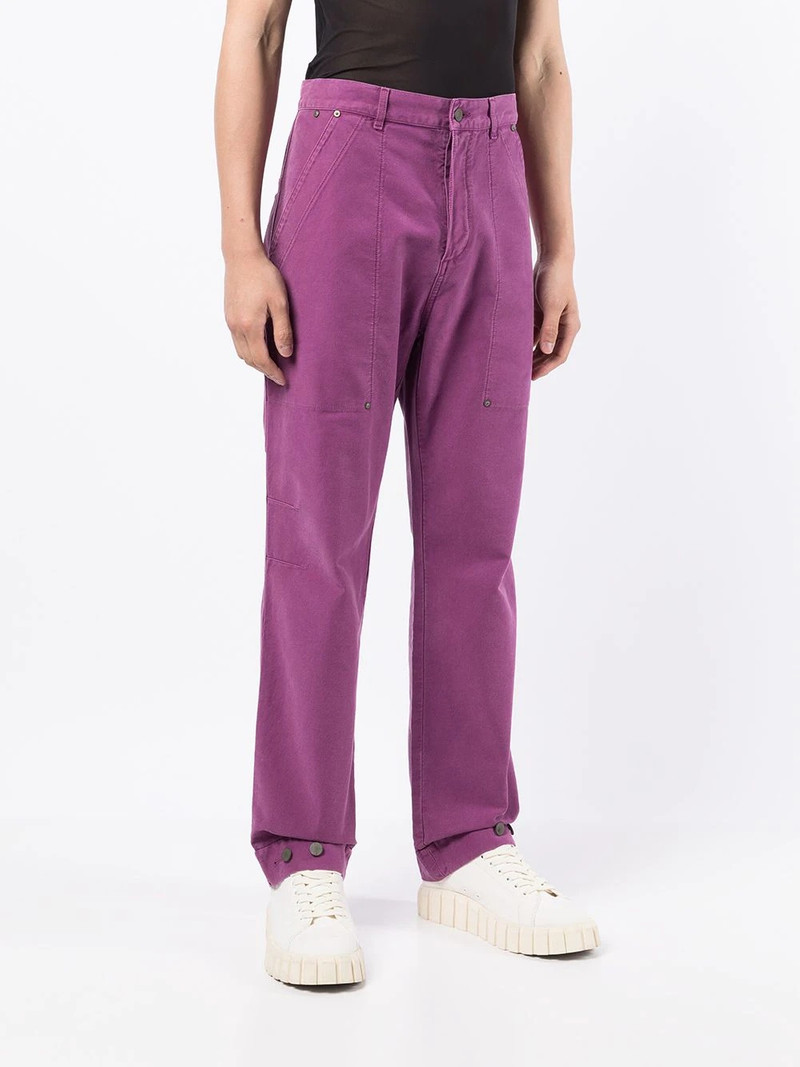 patch pocket denim trousers 3