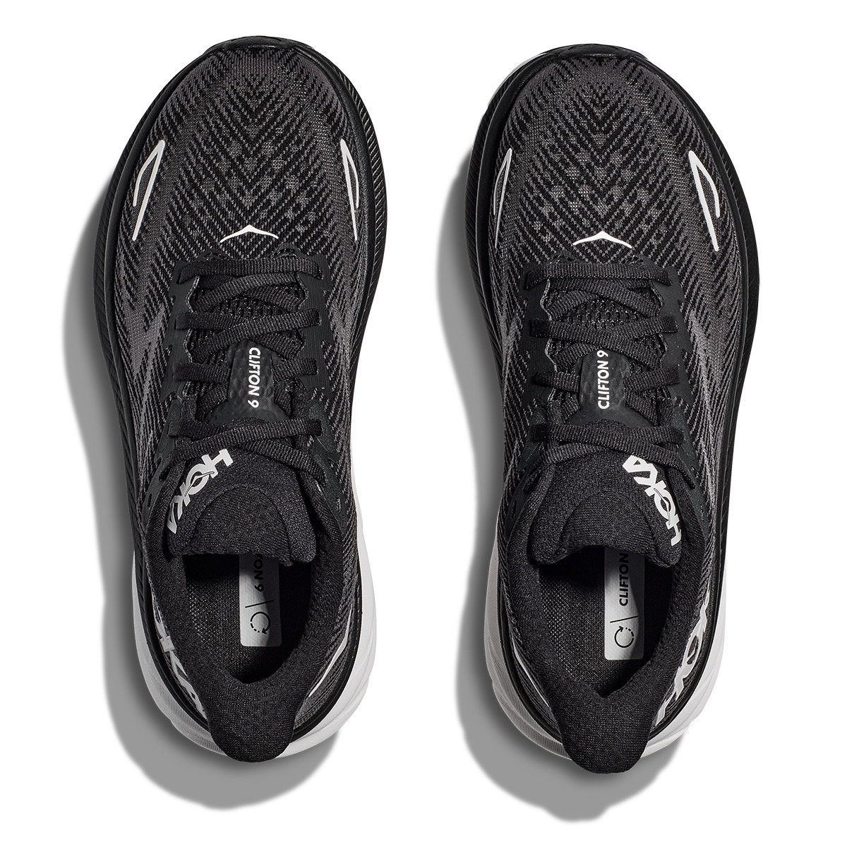 Hoka Clifton 9 - Black - White - 3