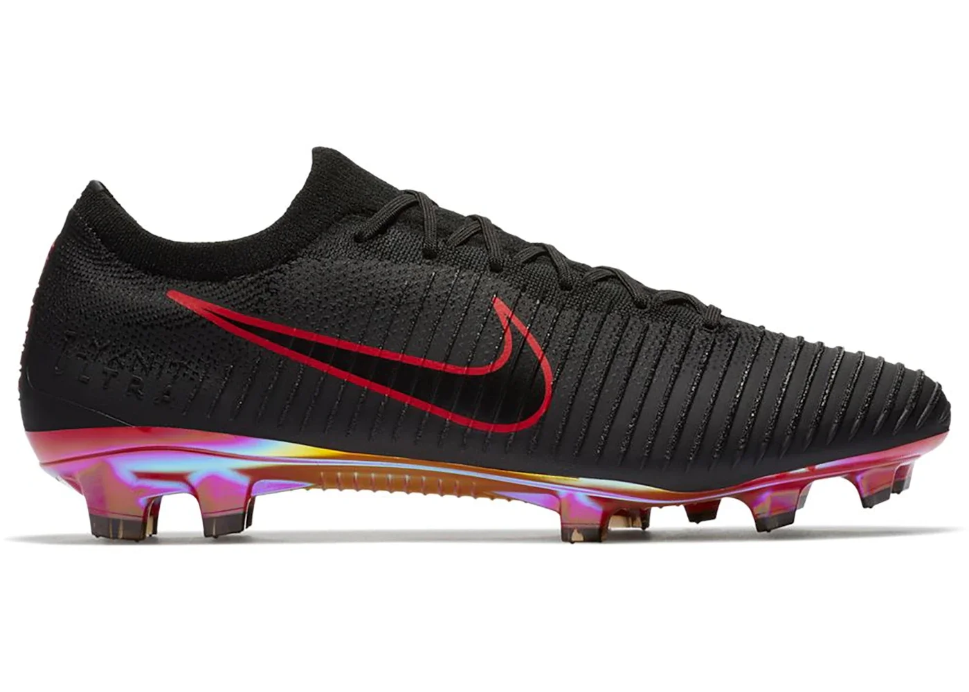 Nike Mercurial Vapor Flyknit Ultra FG Black Red - 1