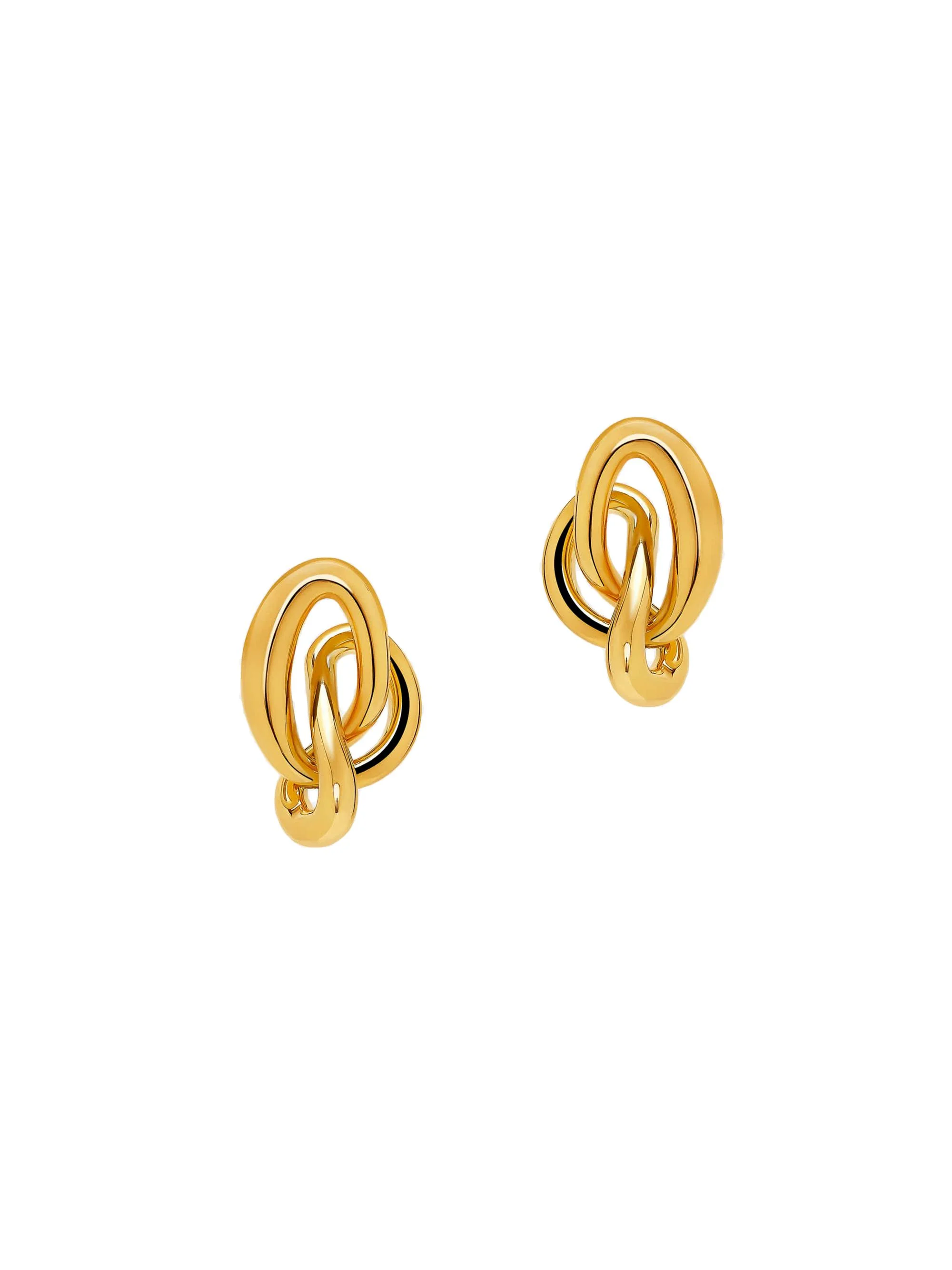 Women's Twisted Knot 24K-Gold-Plated Earrings - Gold - 1