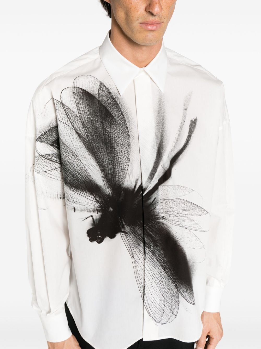 Dragonfly-print cotton shirt - 5