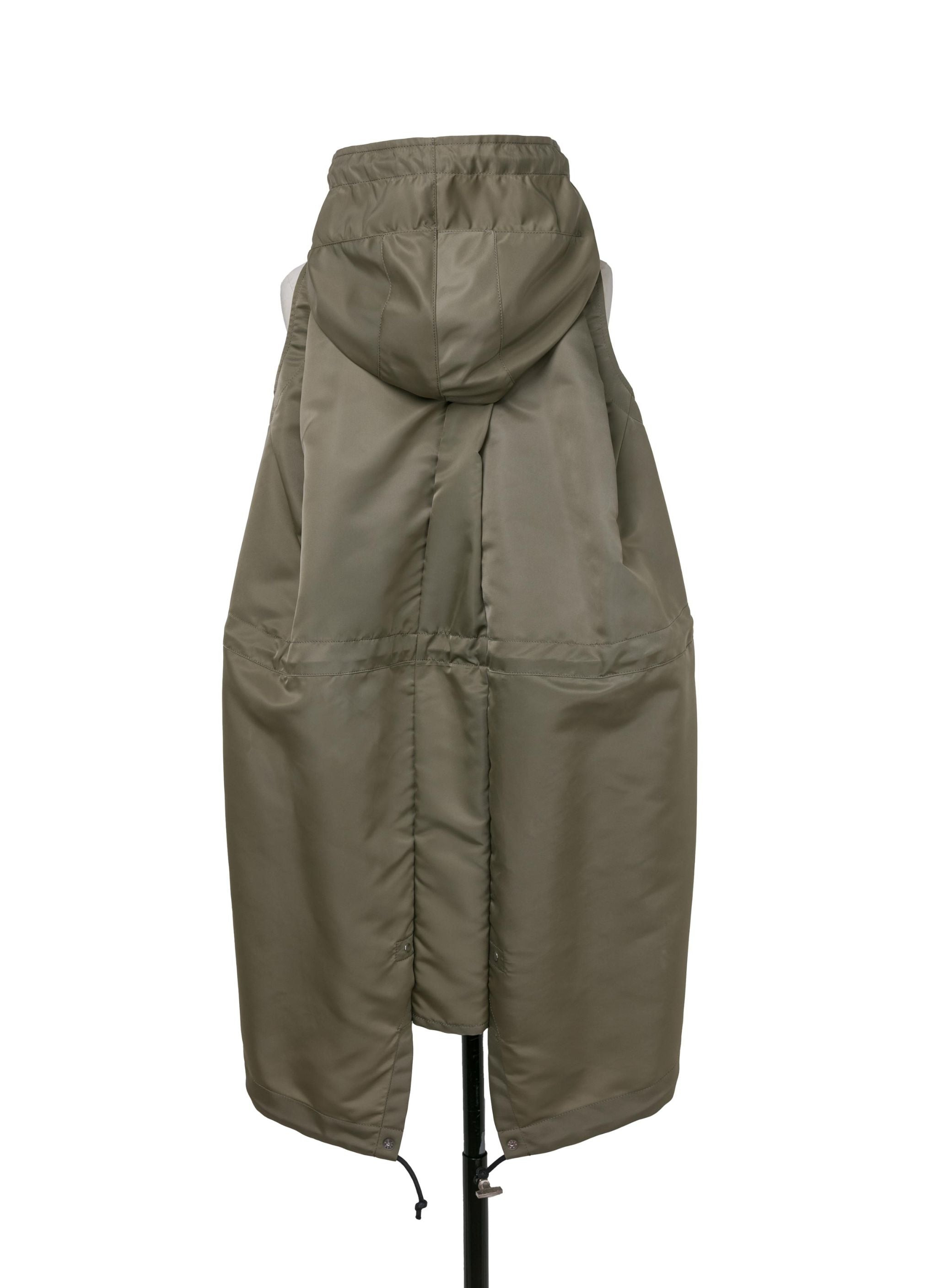 Nylon Twill Hoodie Vest - 4