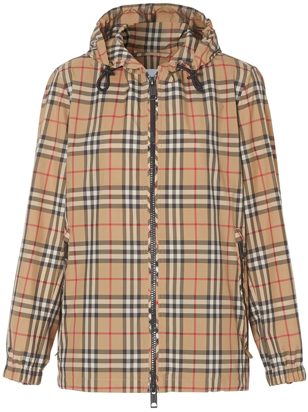 Vintage Check hooded jacket - 1