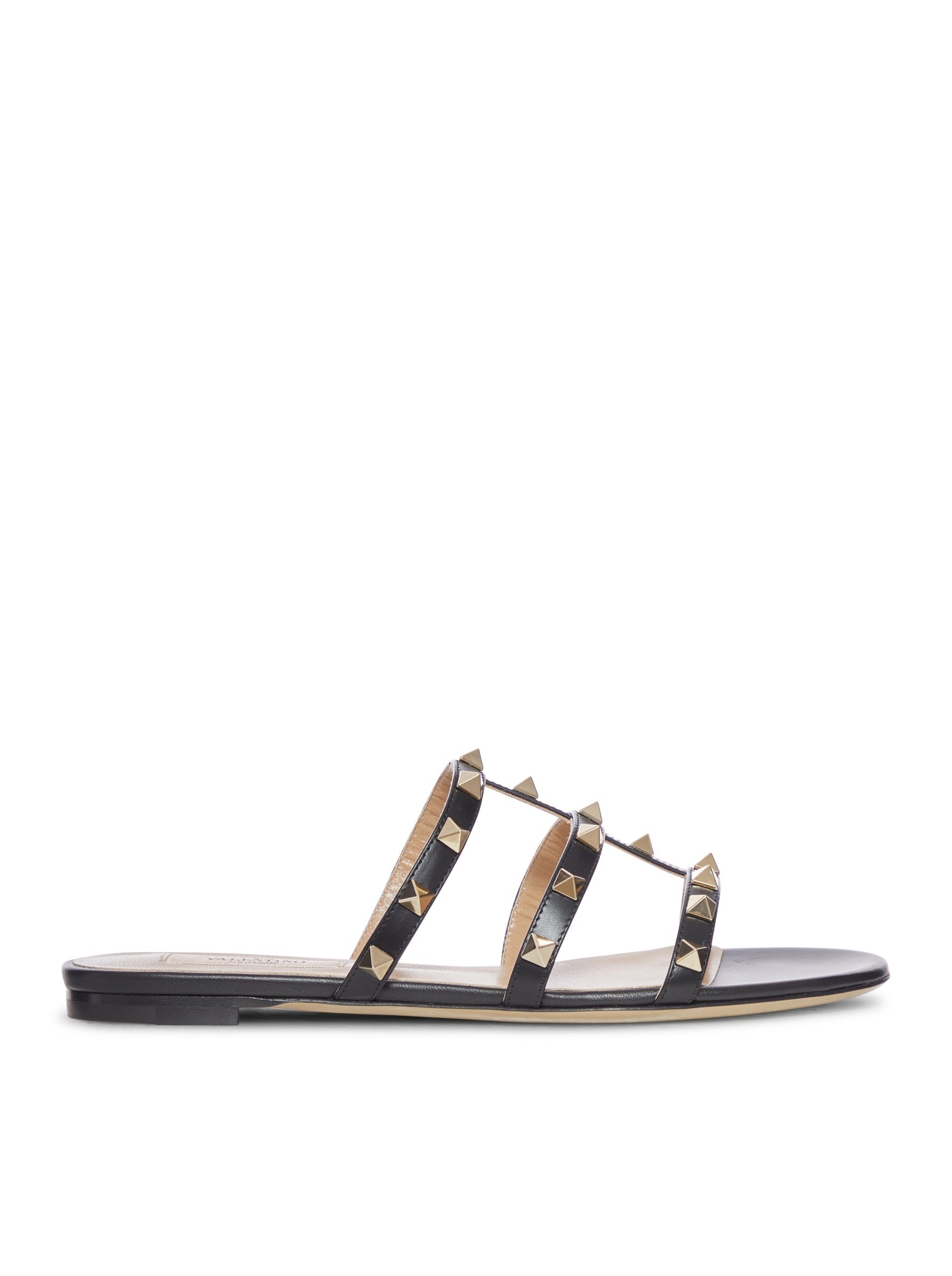 ROCKSTUD FLAT SOLE SANDALS - 1