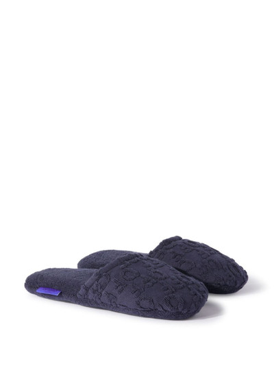 Off-White logo towelled slippers outlook