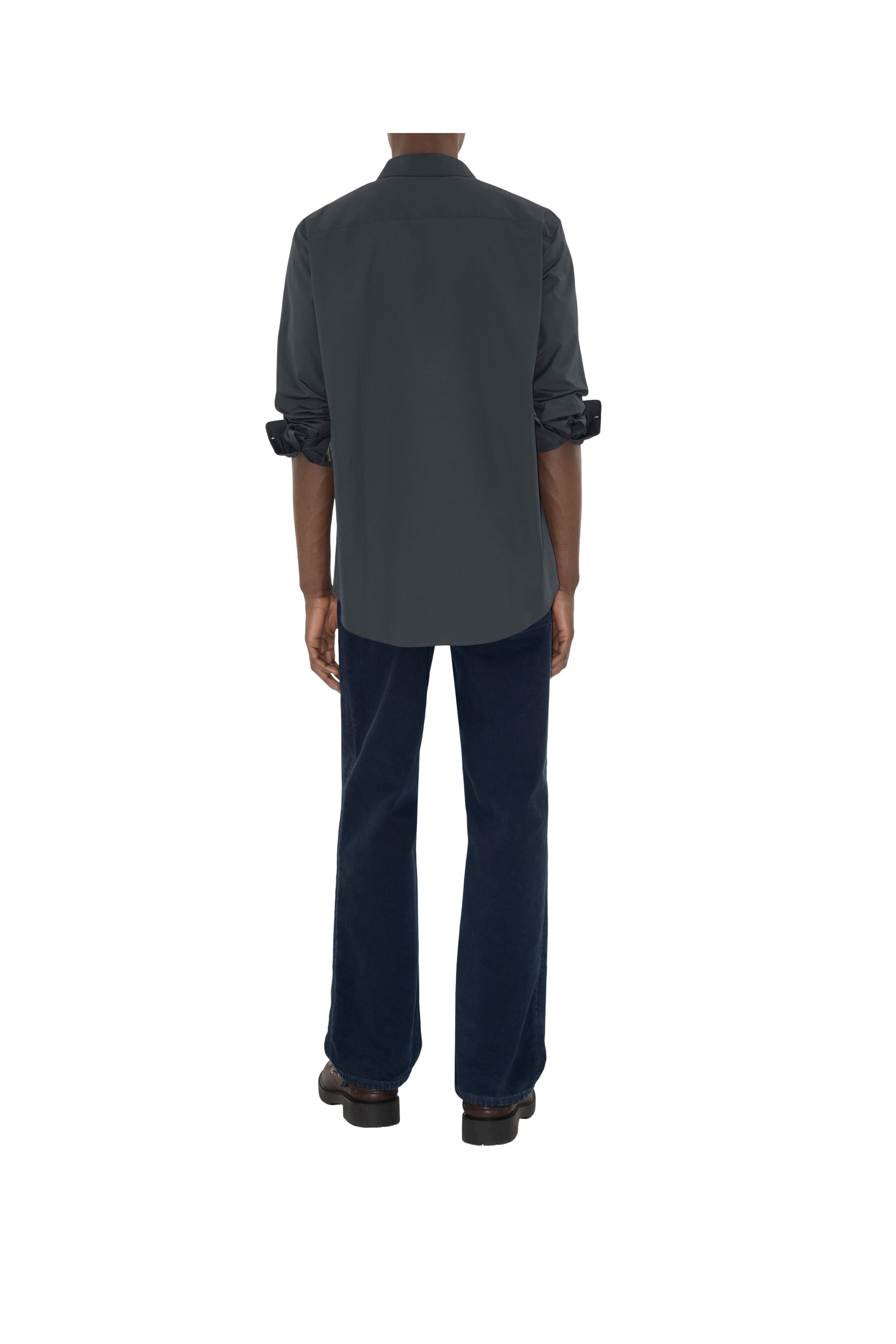 burberry Slim Fit Cotton Shirt in Indigo at Nordstrom - 4