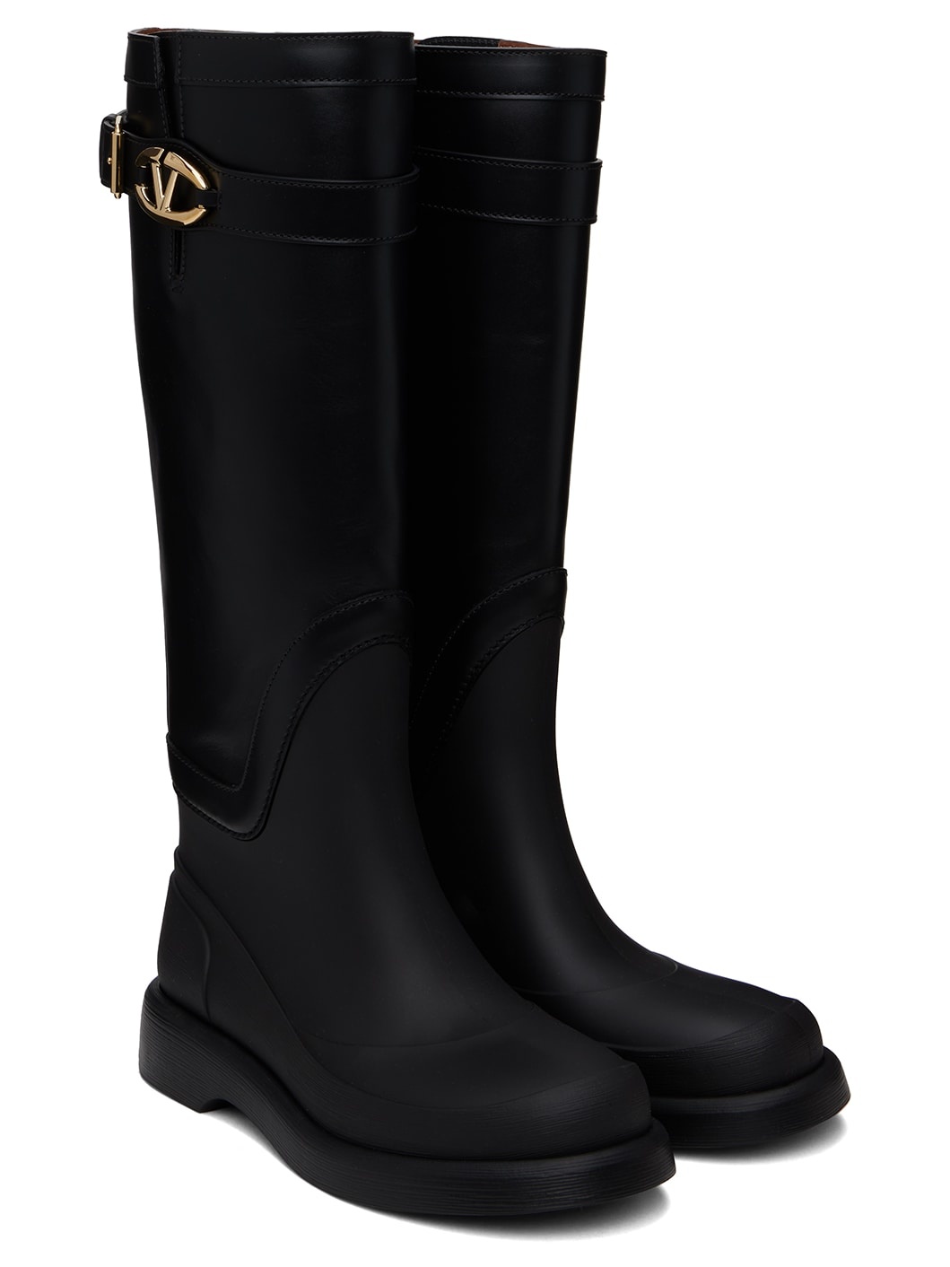 Black VLogo The Bold Edition Rain Boots - 4
