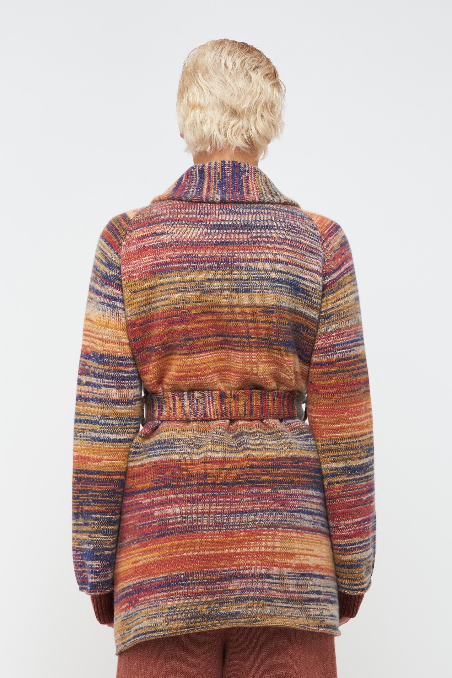 COSMIC STRIPE WOMENS BELTED CARDIGAN - 3