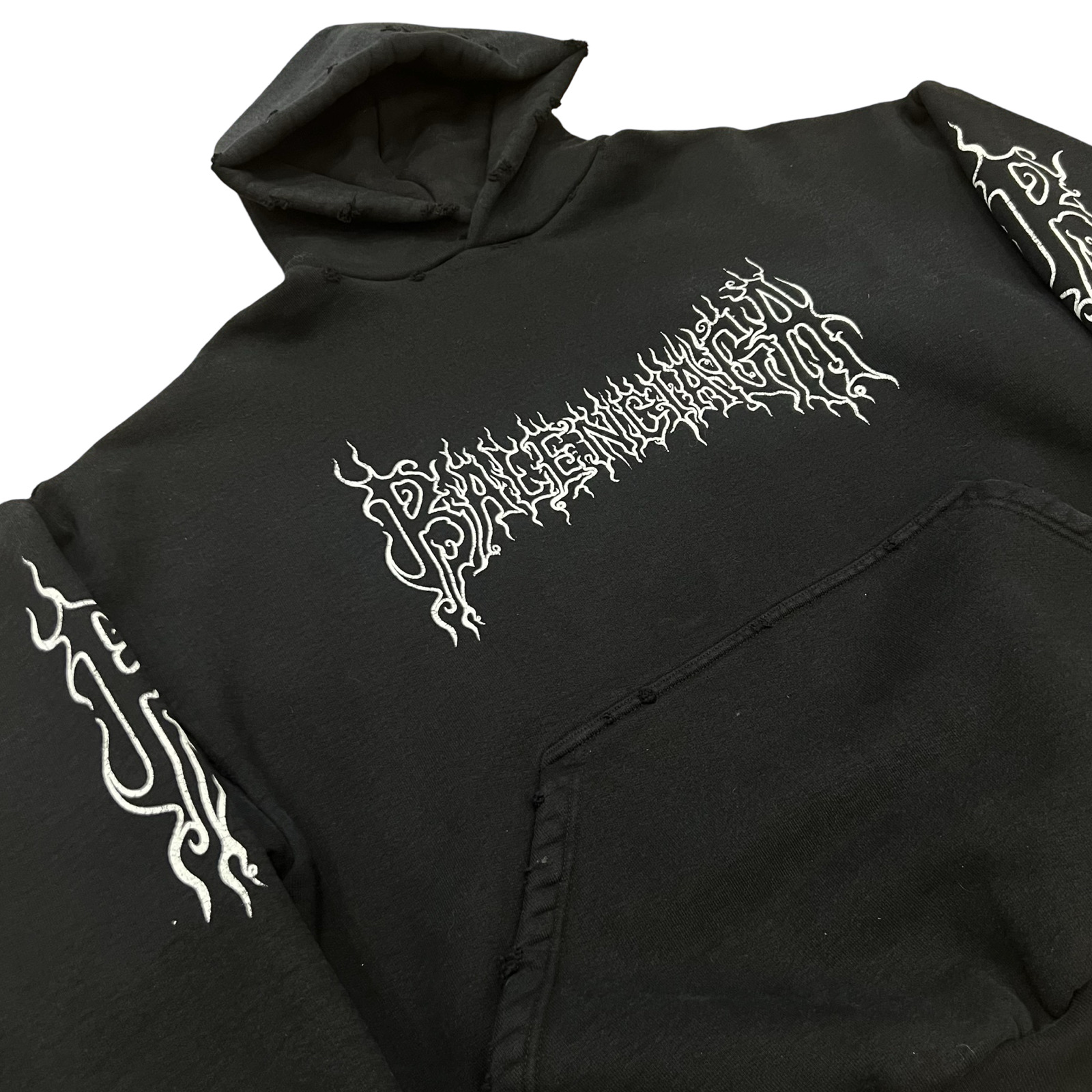 BALENCIAGA Balenciaga Darkwave Round Hoodie SZ 1 NWT
