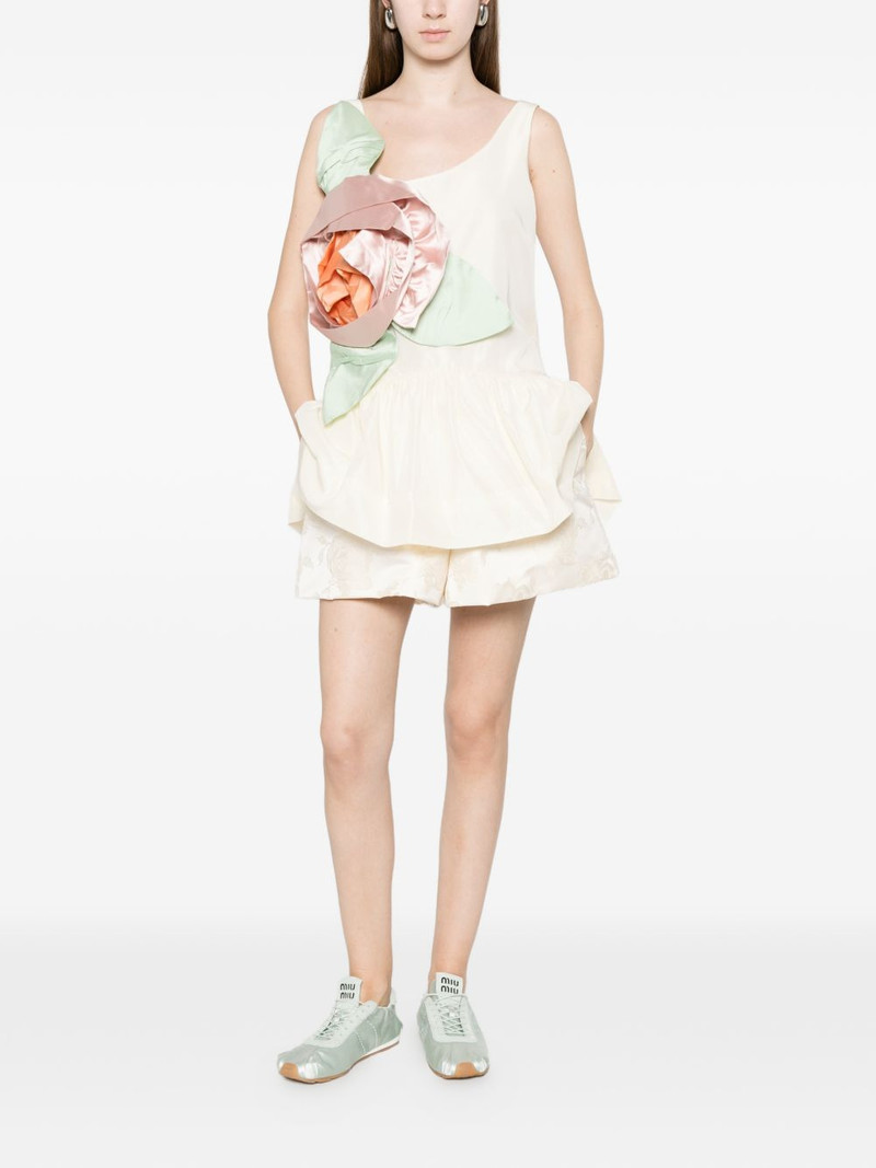 Simone Rocha elasticated rose shorts outlook