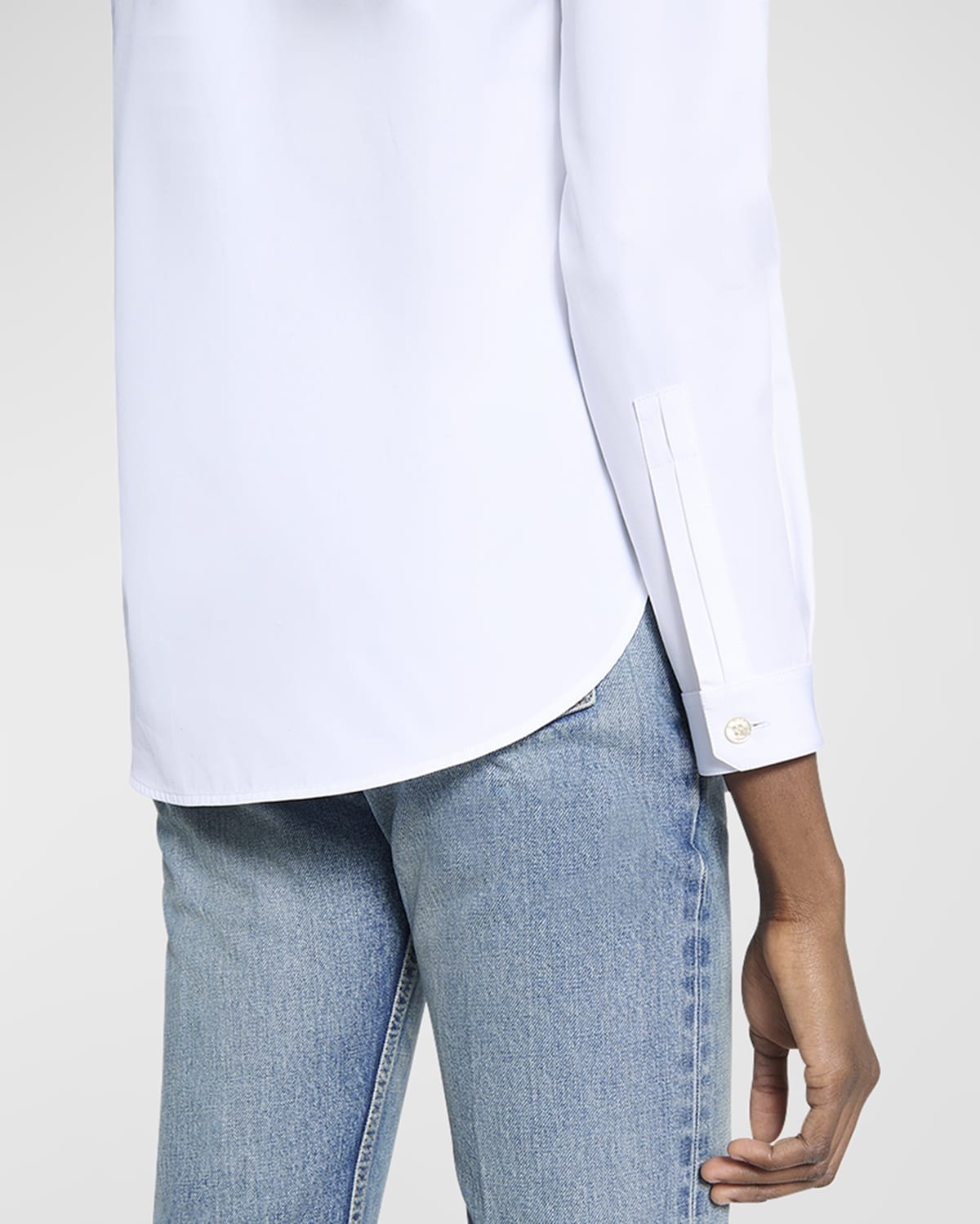 Cotton Button-Front Blouse - 5