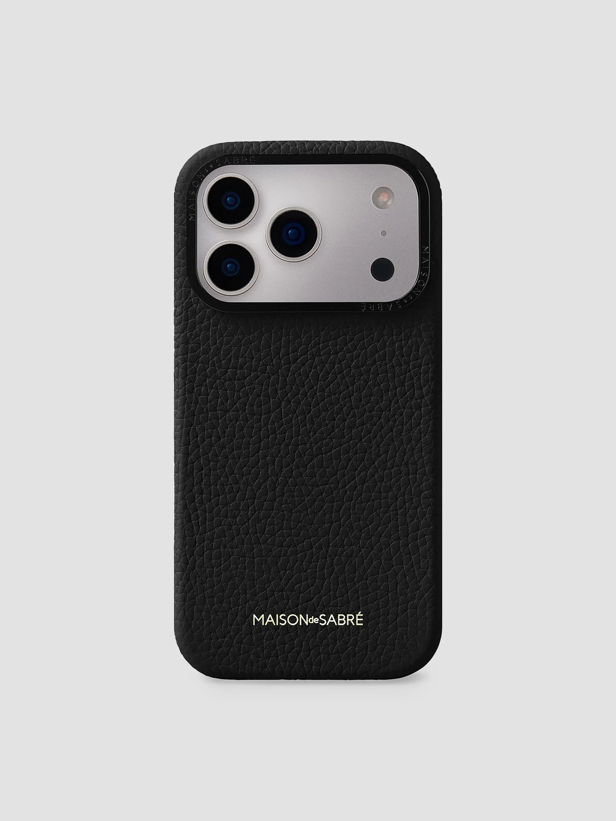 Leather Phone Case (iPhone 18 Pro Max) - Black Caviar - 1