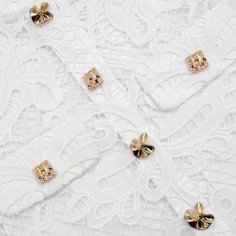 White Guipure Lace Top 5