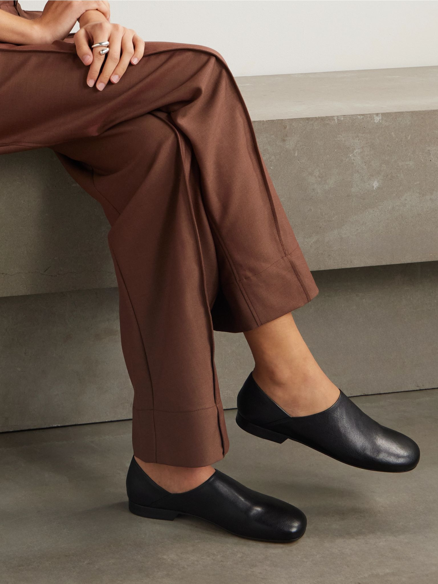 Full-grain leather loafers Black - 2