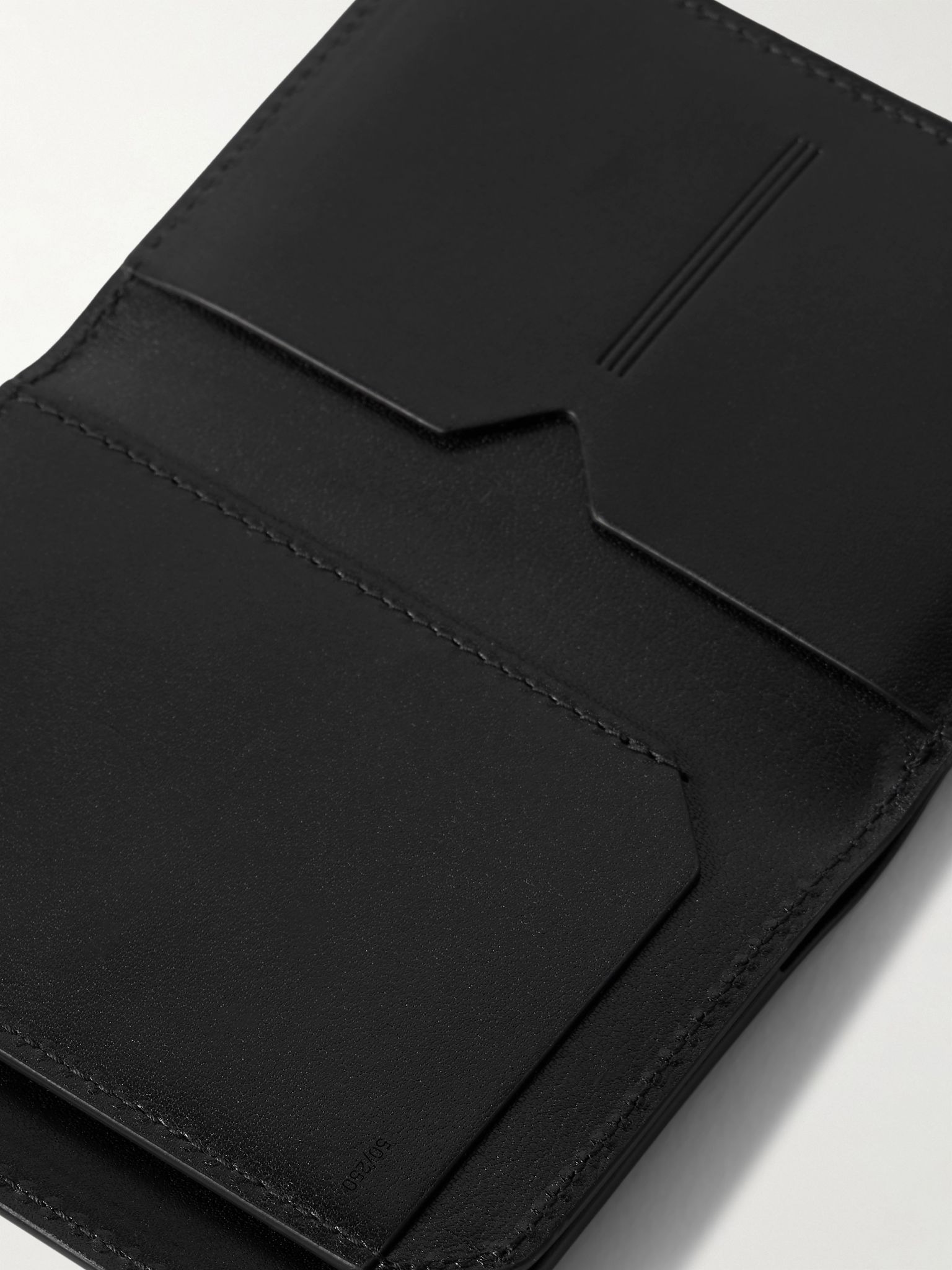 Elston Leather Trifold Wallet Black - 3