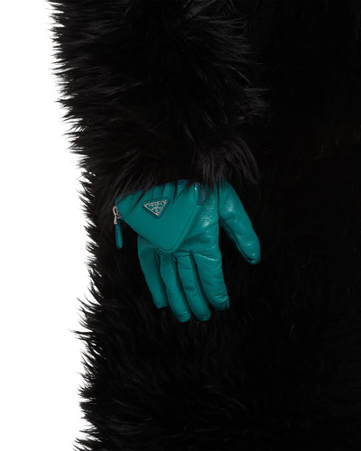 Prada Nappa leather gloves with pouch outlook