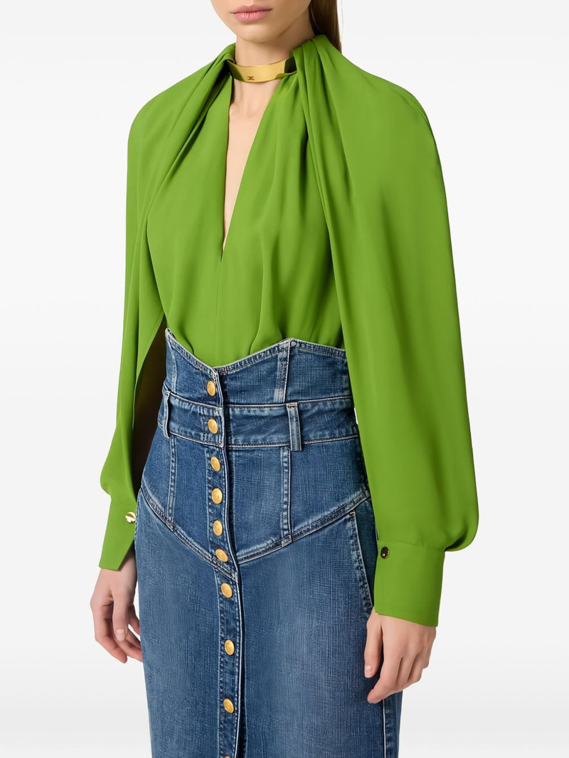 cape-sleeves blouse 4