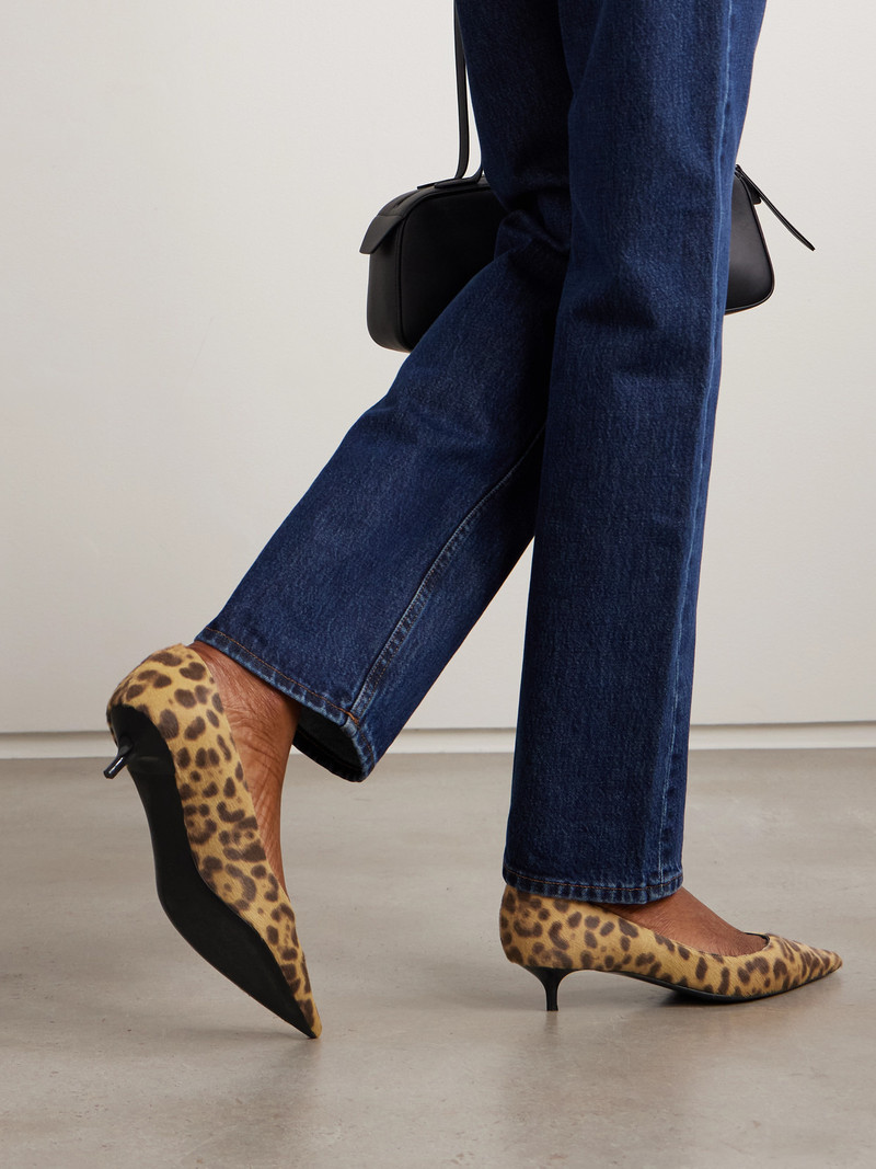 JIMMY CHOO Amelia 40 Leopard-print Calf Hair Pumps outlook
