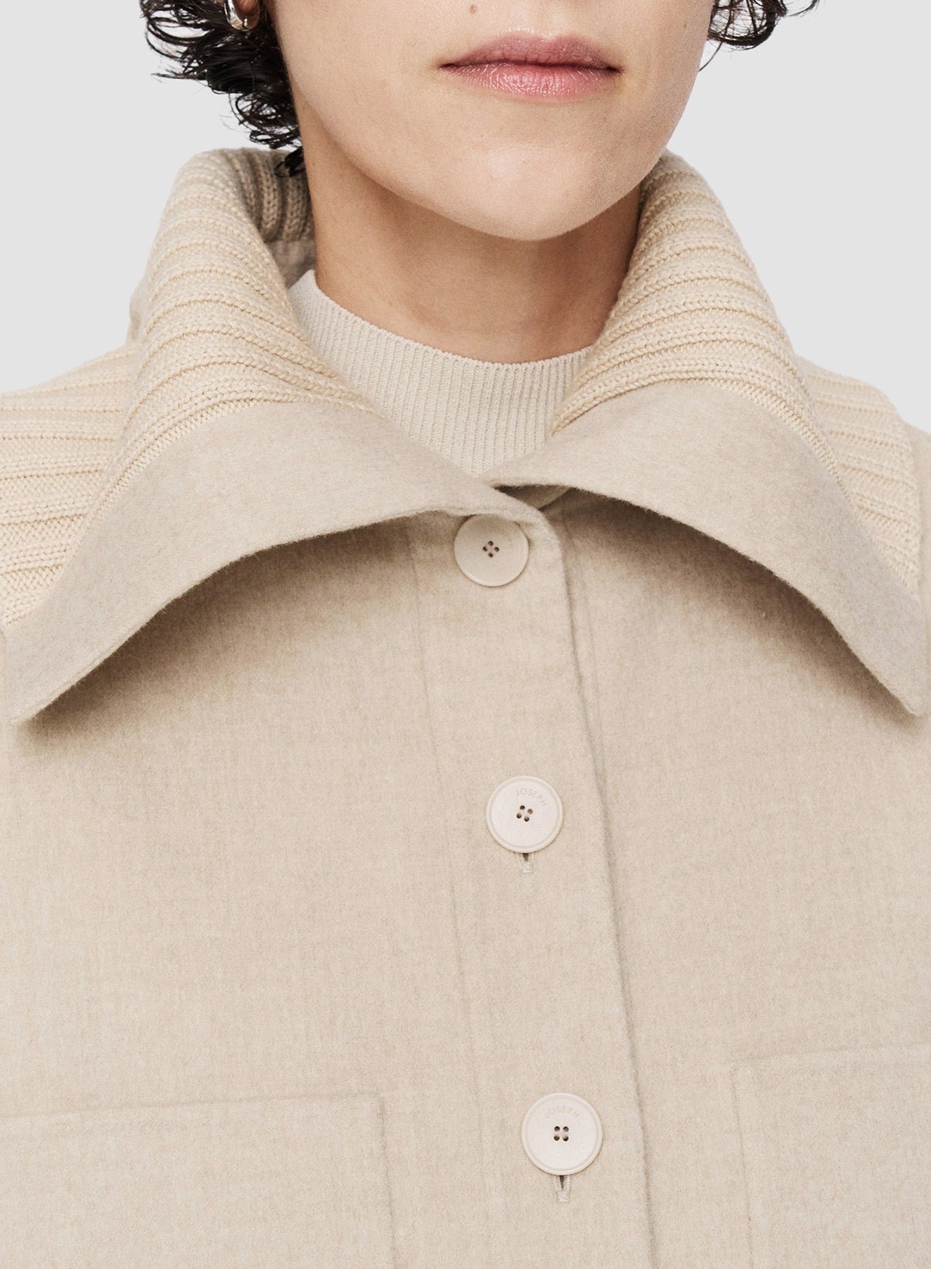 Light Double Face Henri Jacket - 5