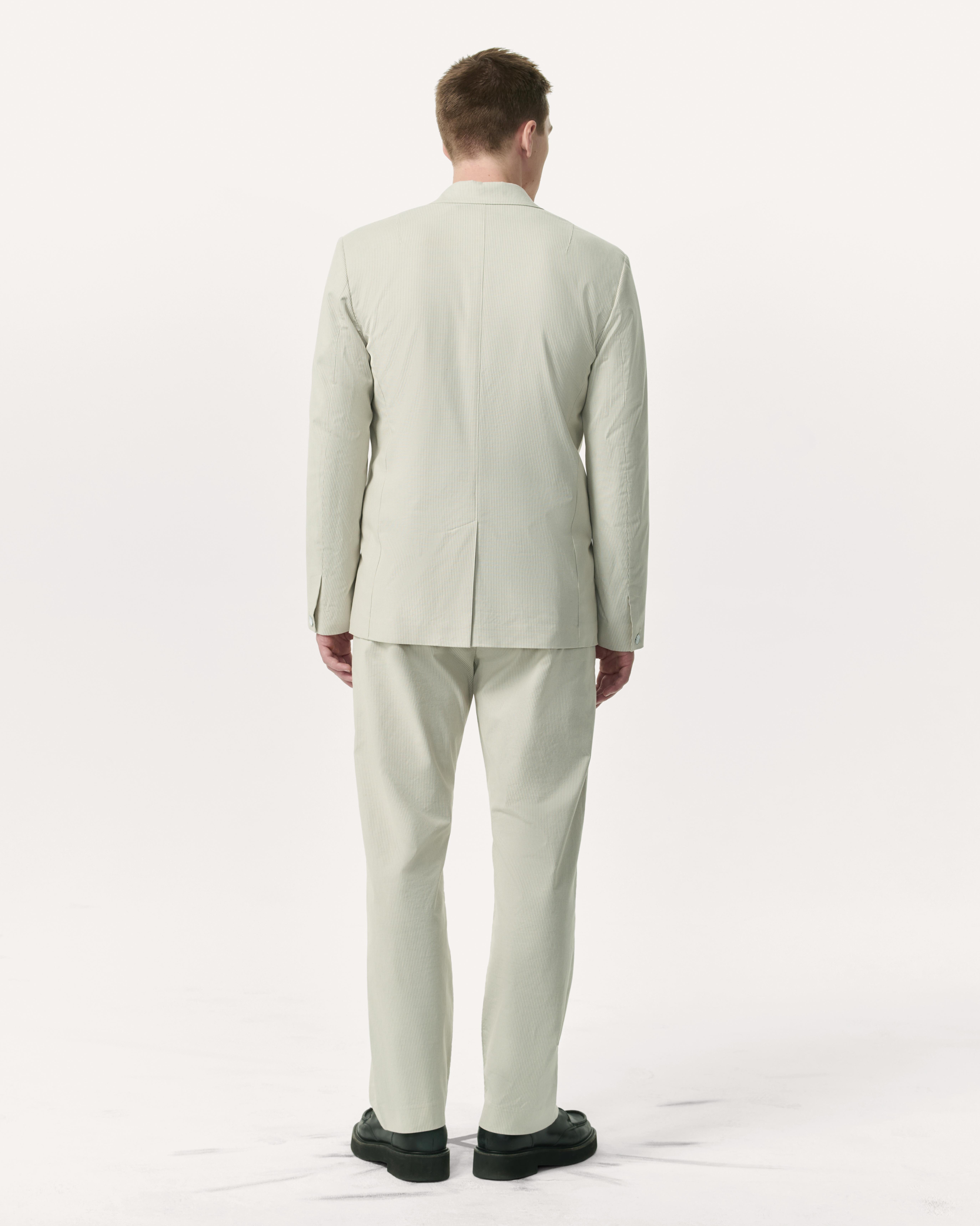 Butler Striped Stretch Cotton Blazer - 5