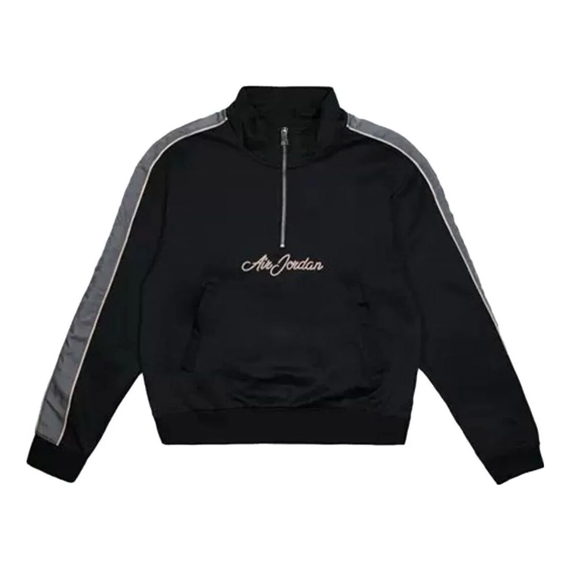 Air Jordan Remastered Half Zip Jacket Pullover 'Black Smoke Grey' CJ0268-010 - 1