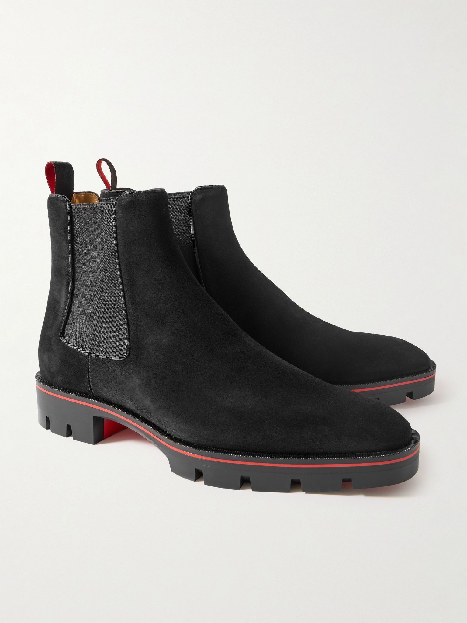 Alpinosol Suede Chelsea Boots Black - 4