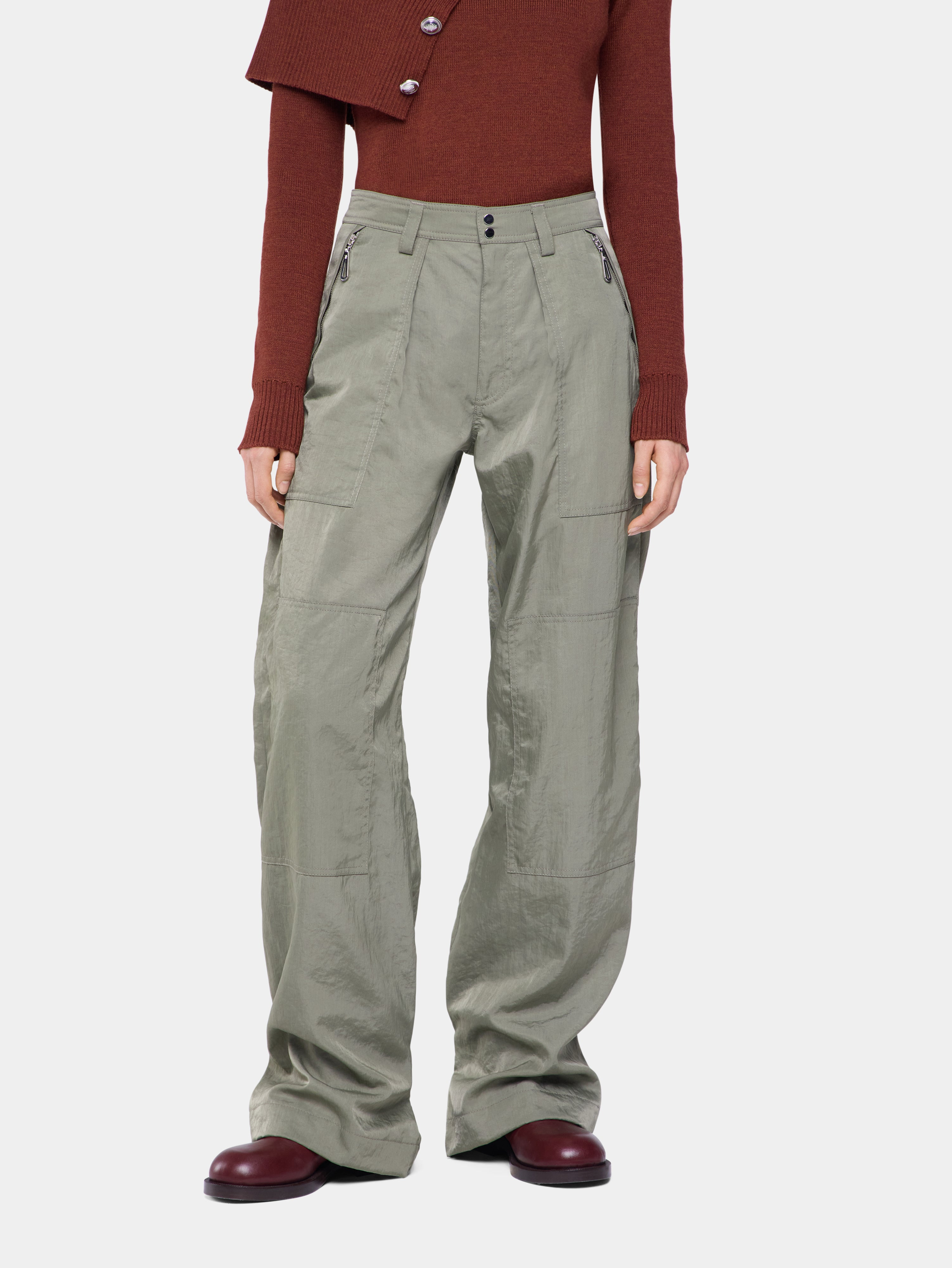 CARGO TROUSERS IN TECHNICAL FABRIC - 4