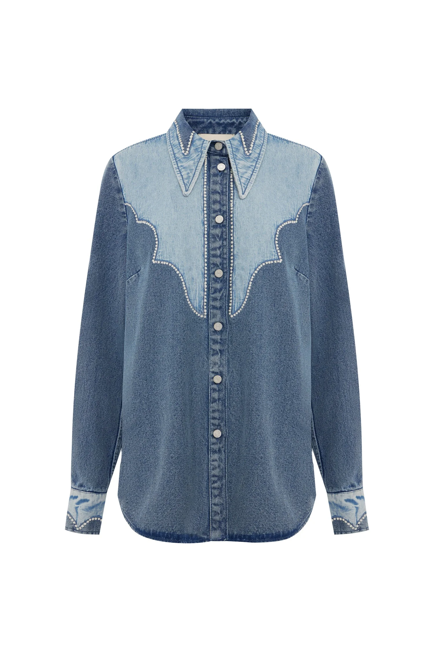 Jesse Denim Applique Shirt - 1
