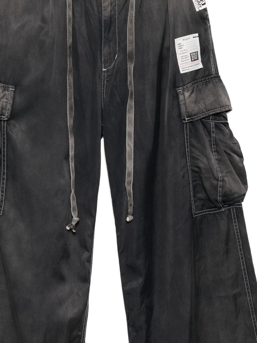 washed cargo pants - 3