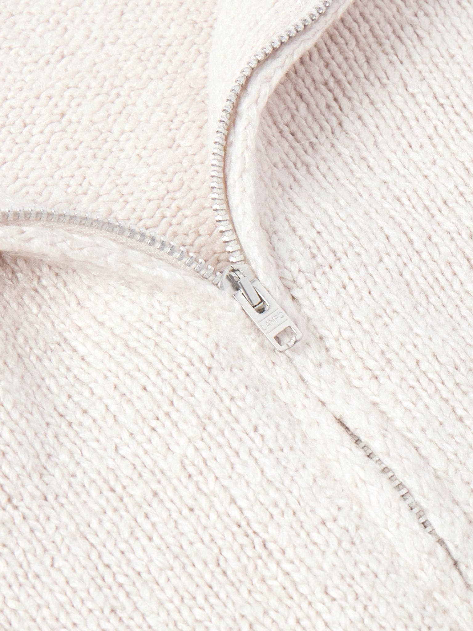 Float Silk Zip-Up Cardigan Neutral - 4
