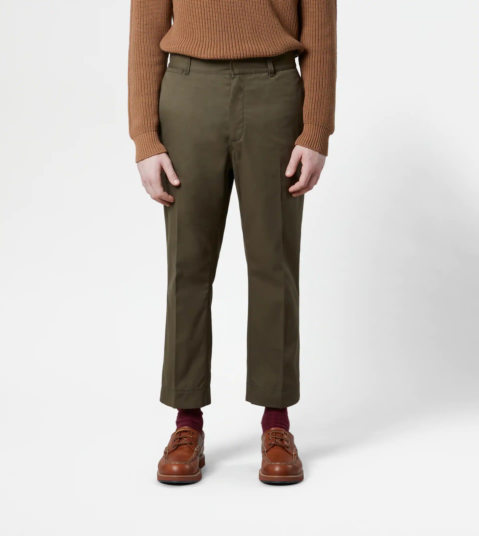 CHINO TROUSERS - GREEN - 5