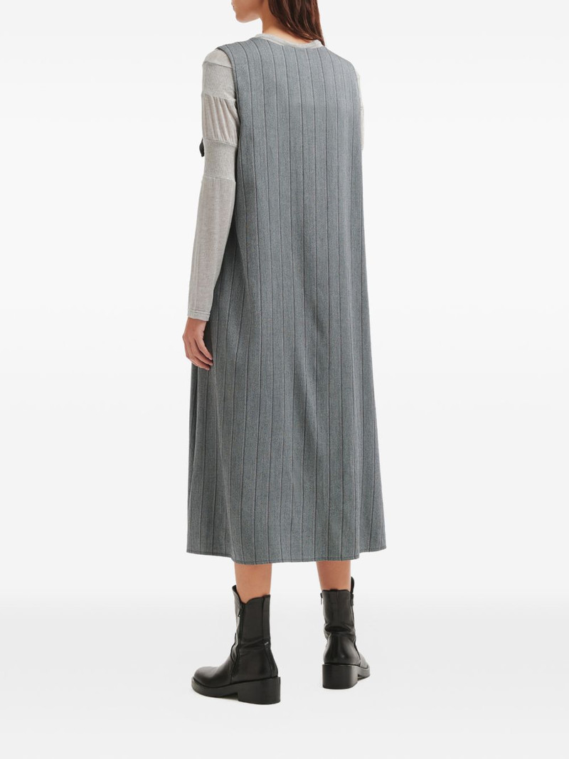 ruffle-detail striped dress 4