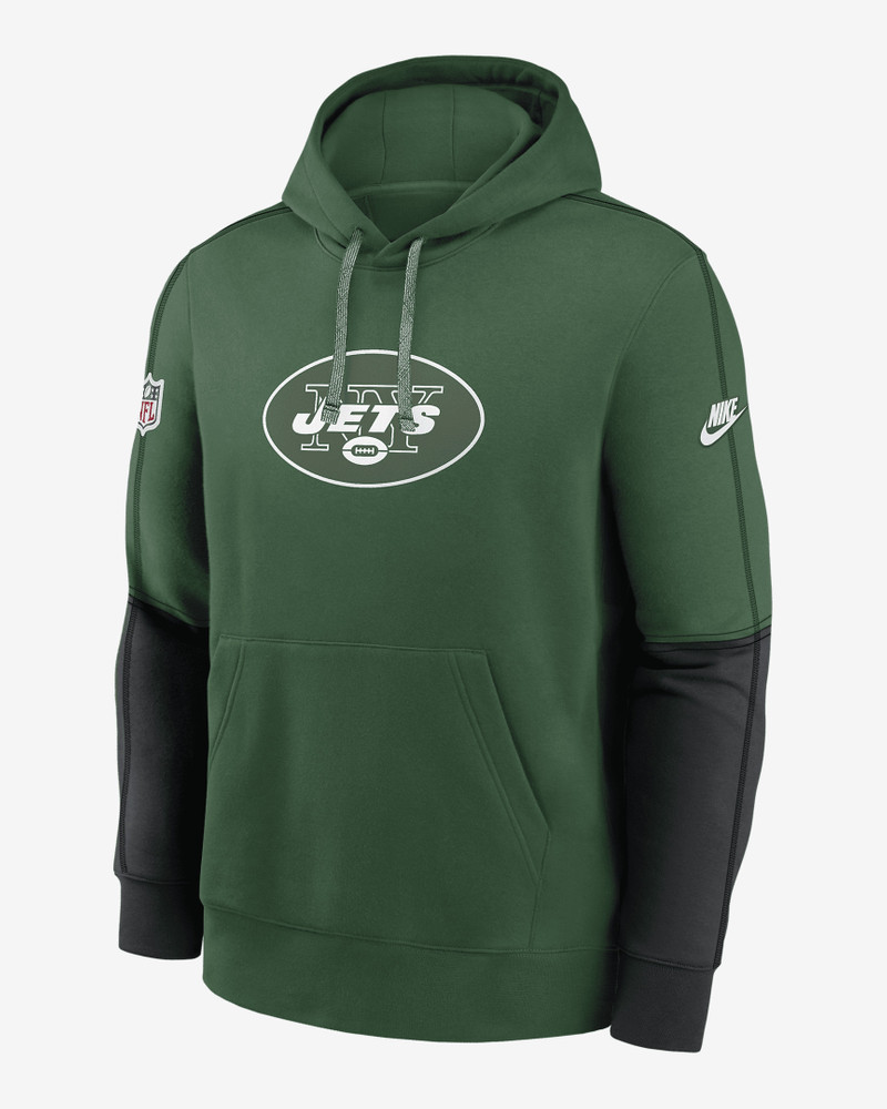 New York Jets Logo Team Issue Club Men's Nike NFL Pullover Hoodie 1