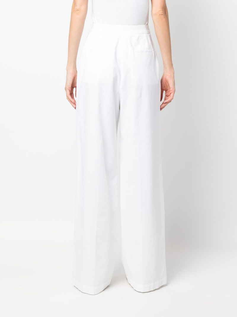 high-waisted flared trousers 4