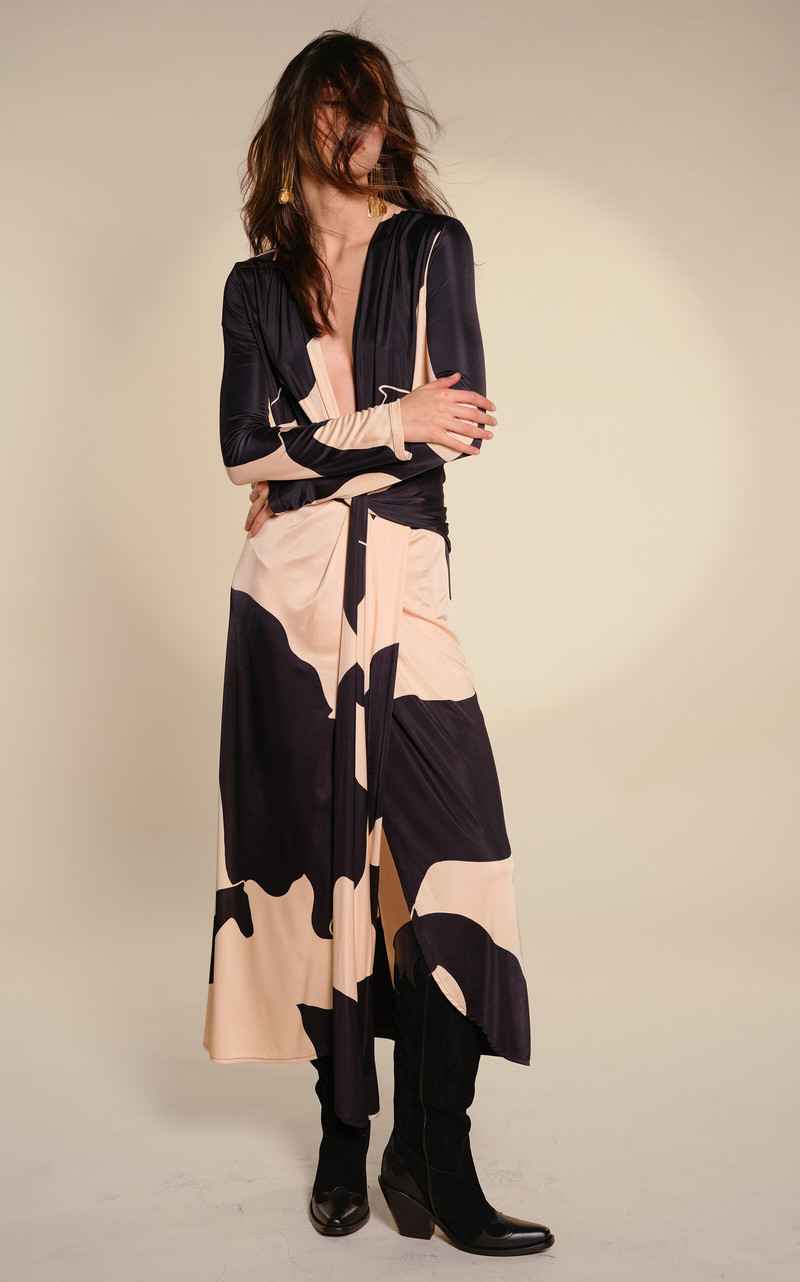 Johanna Ortiz Western Legacy Suede Leather Boots black outlook