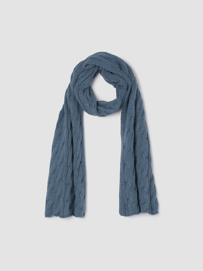 Cotton & Recycled Cashmere Scarf 1