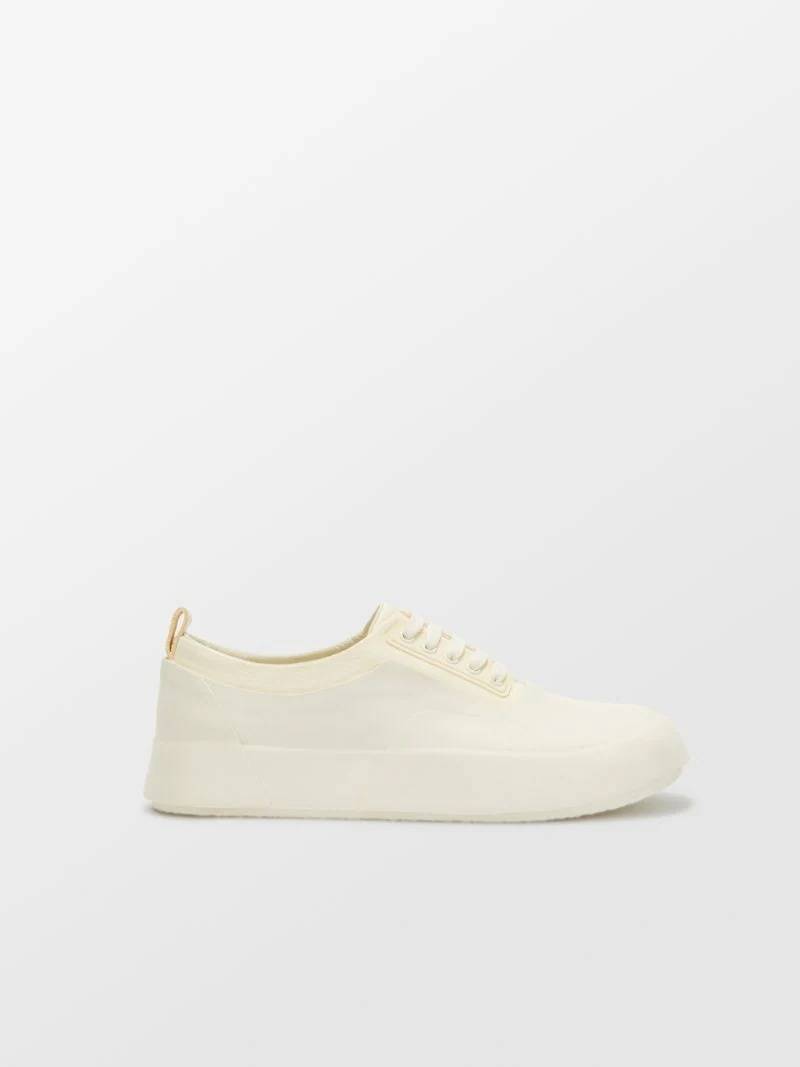 LEATHER MIX LOW TOP SNEAKER - 1