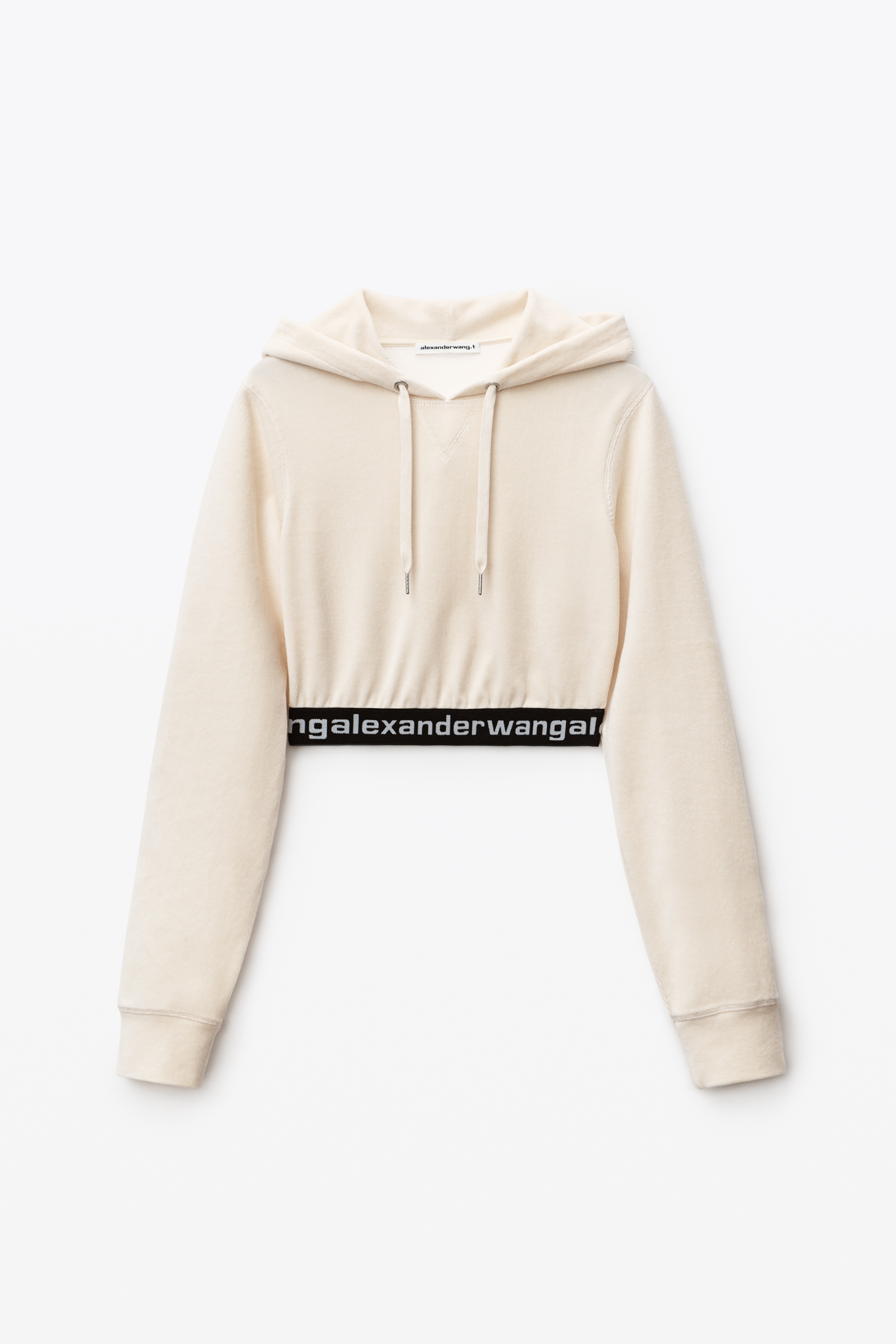 LONG-SLEEVE HOODIE IN STRETCH CORDUROY - 1