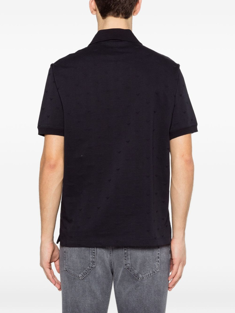 monogram-pattern polo shirt 4