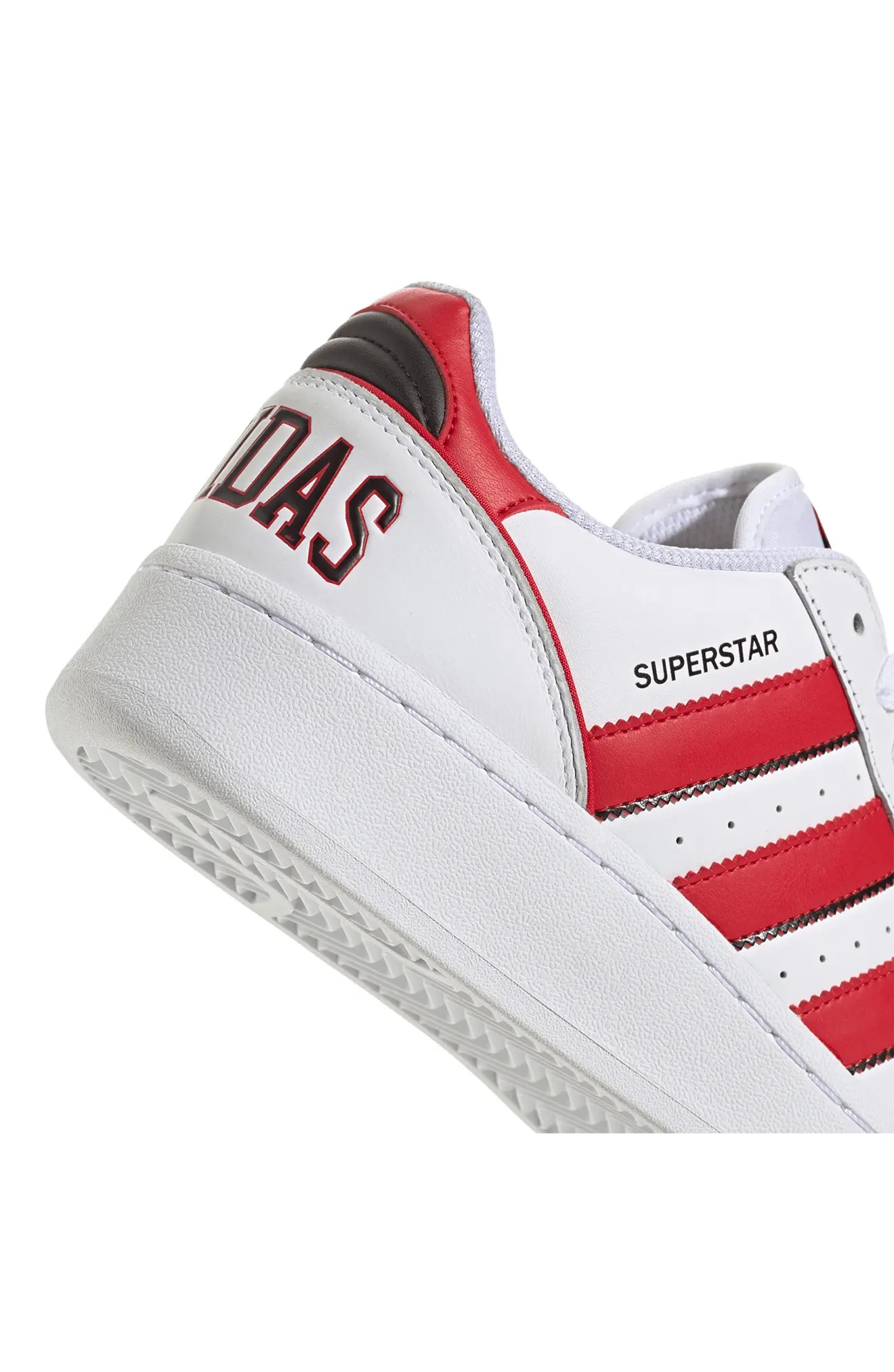 Superstar XLG Sneaker in White/Better Scarlet/Black - 8